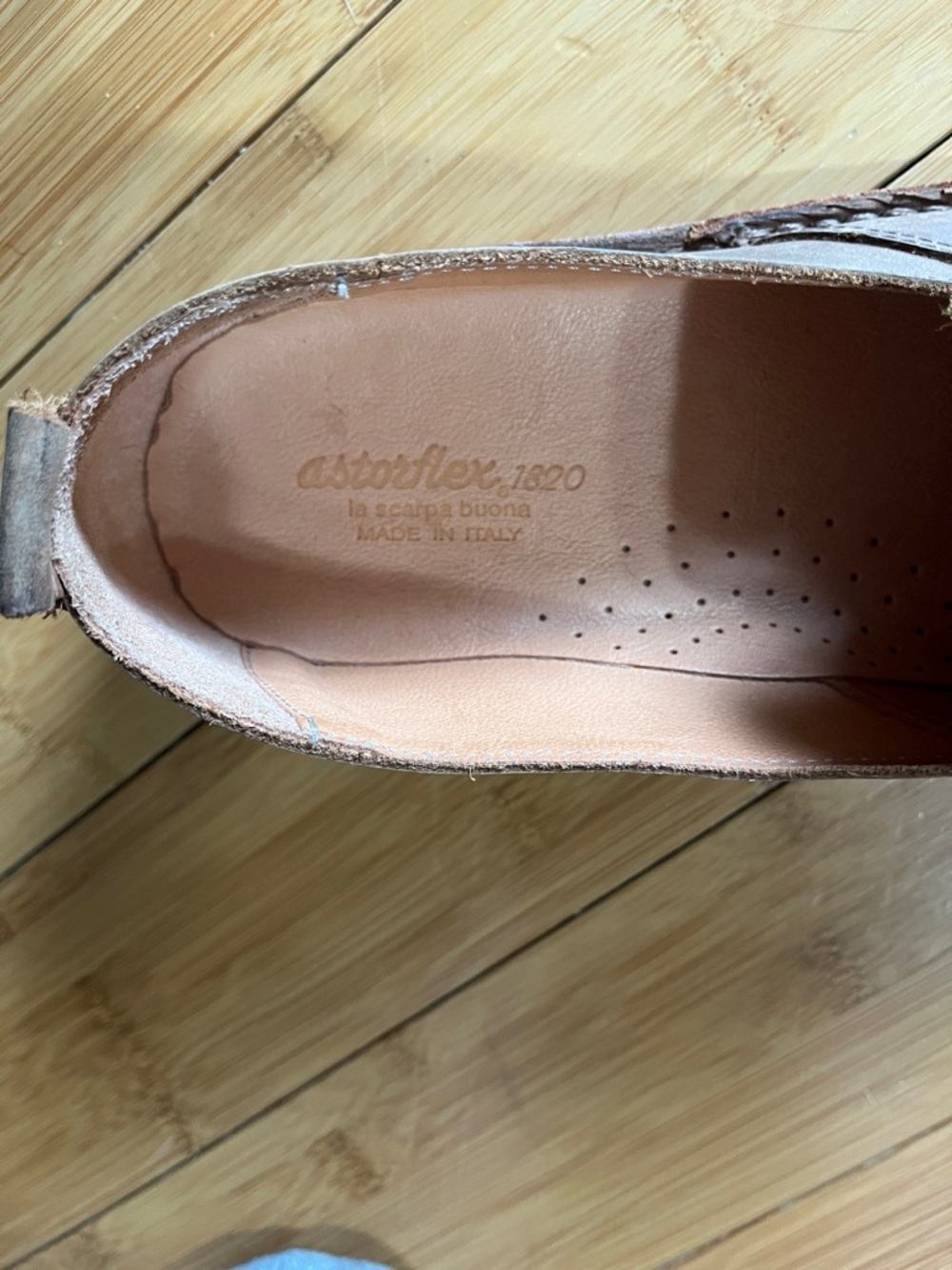 Men's Brown Leather Slip-On Loafers - Casual Comfort - Picture 2 of 3
